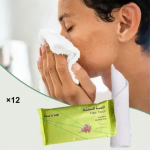 منشفة معطرة للسفر والمناسبات للاستعمال مرة واحدة (عدد 12)
