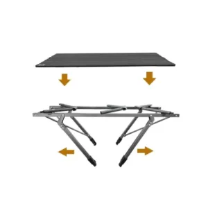 طاولة رحلات قابلة للطي 120 × 70 سم ألمنيوم خفيف