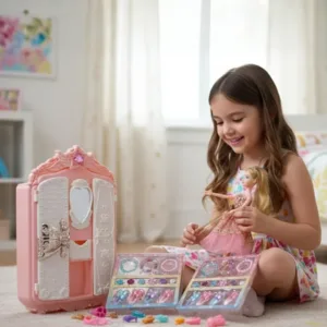 دمية أزياء مع خزانة ملابس وإكسسوارات تزيين للأطفال دمية أزياء مع خزانة ملابس وإكسسوارات تزيين للأطفال