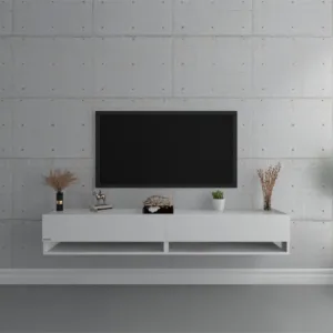 حامل تلفزيون جداري خشبي بعرض 180 سم