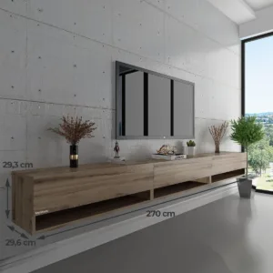 حامل تلفزيون جداري 270 سم متعدد الألوان