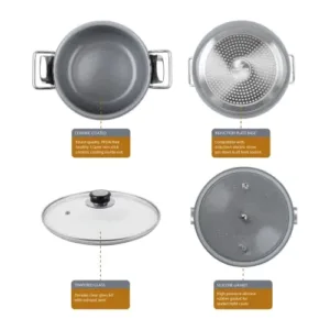 جدر ضغط ألمنيوم مطلي سيراميك – متعدد الأحجام