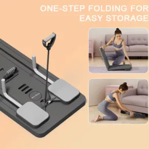 جهاز تقوية عضلات البطن والجسم بالكامل في المنزل جهاز بيلاتيس ريفورمر متعدد الوظائف وقابل للطي جهاز تقوية عضلات البطن والجسم بالكامل في المنزل جهاز بيلاتيس ريفورمر متعدد الوظائف وقابل للطي