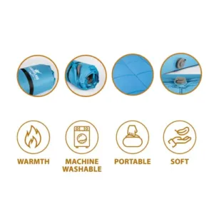 فراش تفخ 3D مريح – قاع مانع للانزلاق