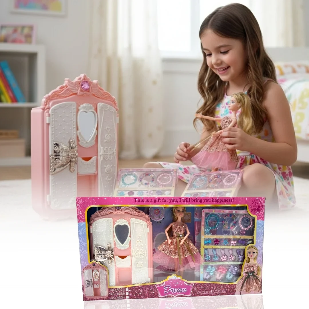 3_1dja-qz.webp دمية أزياء مع خزانة ملابس وإكسسوارات تزيين للأطفال