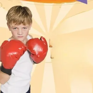 كرة ملاكمة مرتدة للأطفال بارتفاع قابل للتعديل مع قفازات