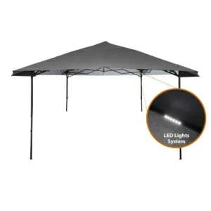 مظلة رحلات سداسية مع إضاءة LED قماش بوليستر مقاومة للماء مظلة رحلات سداسية مع إضاءة LED قماش بوليستر مقاومة للماء