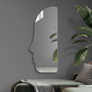 مرايا مودرن بتصميم وجه إنسان قابلة للتعليق أو الوقوف مرايا مودرن بتصميم وجه إنسان قابلة للتعليق أو الوقوف