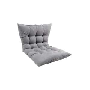 غطاء كرسي مبطن قماش شامواه ناعم باللون الرمادي مريح وخفيف