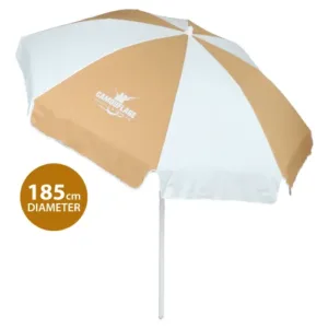 شمسية شاطئ 185 سم – لون بيج – قماش بوليستر 150 جم شمسية شاطئ 185 سم – لون بيج – قماش بوليستر 150 جم