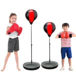 كرة ملاكمة مرتدة للأطفال بارتفاع قابل للتعديل مع قفازات