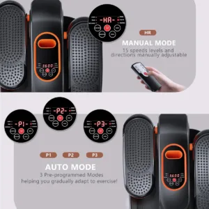 جهاز تمرين الرجل أثناء الجلوس جهاز تمرين بيضاوي هادئ تحت المكتب مع ريموت