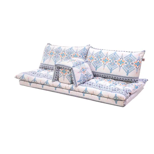 78 طقم جلسة دارين أبيض تقليمة نجمة