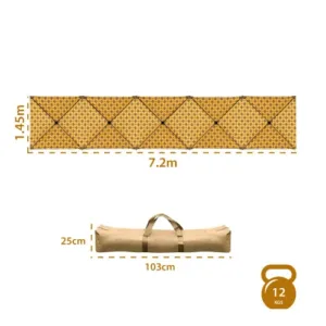 رواق دسكفري 7.2×1.45 م – قماش أكسفورد _ مزدوج الطبقات