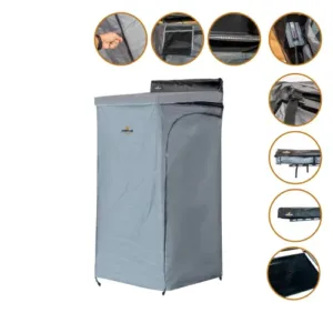 خيمة استحمام أوتوماتيكية جانبية للسيارات 420D مقاومة للماء مع إضاءة LED