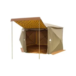 خيمة دسكفري كل المواسم 3.5×3.5 م قماش كانفاس طبقتين مقاومة للماء