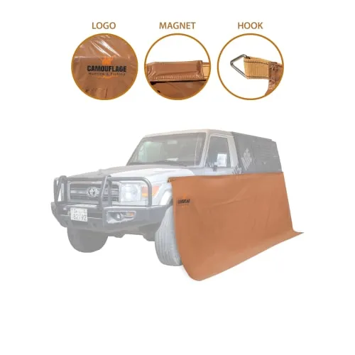 97001799202 رواق مغناطيسي للسيارة قماش PVC مقاوم للماء مع مغناطيس قوي