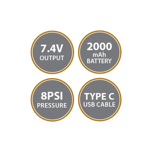 97001829204 مضخة هواء شحن محمولة قوية – نفخ وتفريغ