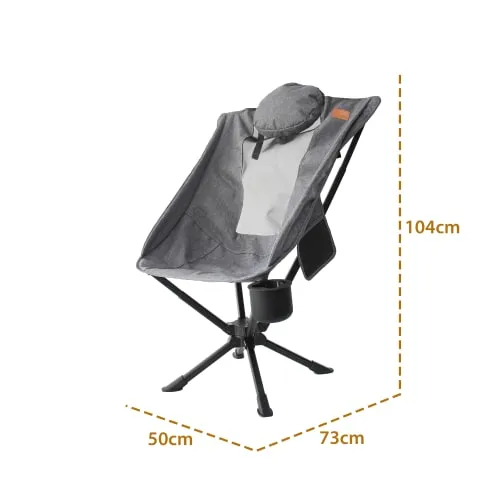 Artboard_2 كرسي دوار 360 قماش أكسفورد مع إطار ألمنيوم خفيف