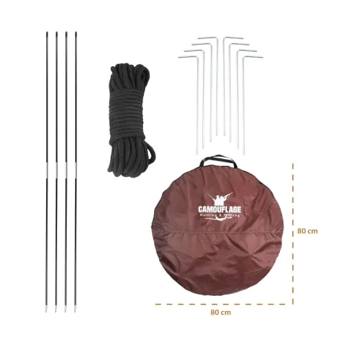 Camping_Tent_TE300_04_SMALL_BAG_AND_ACCESSORIES خيمة مبيت صغيرة TE300 – خفيفة وسهلة التركيب