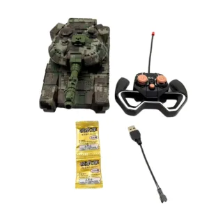 دبابة قاذفة للكرات الهلامية مع جهاز تحكم عن بعد – لون جيشي أخضر