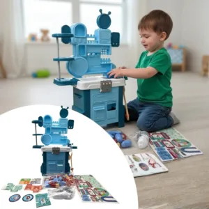 مجموعة أدوات الطبيب التفاعلية للأطفال مع إضاءة وموسيقى