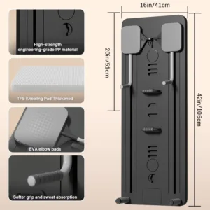 جهاز تقوية عضلات البطن والجسم بالكامل في المنزل جهاز بيلاتيس ريفورمر متعدد الوظائف وقابل للطي جهاز تقوية عضلات البطن والجسم بالكامل في المنزل جهاز بيلاتيس ريفورمر متعدد الوظائف وقابل للطي