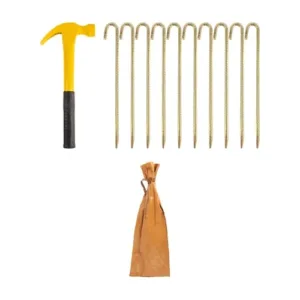 خيمة شراع هوائية 4×4 م قطن كتان مقاوم للماء مع أرضية PVC ضد التمزق