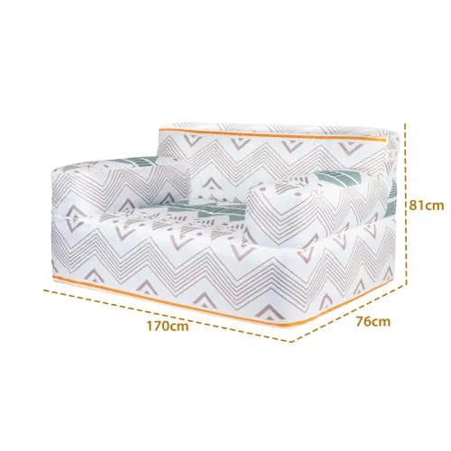 INFLATABLE20SOFA20DOUBLE2 قنفة نفخ لشخصين قماش أكسفورد 600D مع منفاخ كهربائي