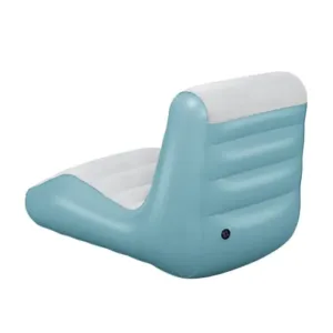 كرسي راحة تفخ هوائي من فينيل متين بسطح مخملي