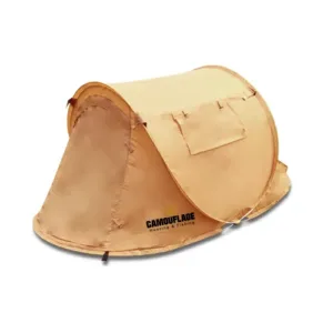 خيمة مبيت نايلون قماش أكسفورد 210D سهلة الفتح والطي مع إطار فايبر وحقيبة وأوتاد