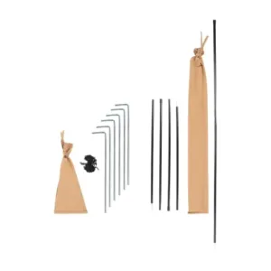 خيمة دسكفري قطن HK015 مقاومة للماء مع أعمدة فايبر وحقيبة تخزين