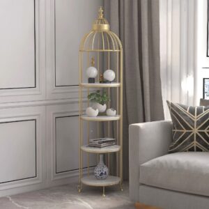 رف ديكور بتصميم قفص طيور – 4 طبقات