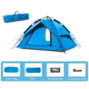 خيمة NATUREHIKE POP UP سريعة الفتح 2.1×1.8 م – لون أزرق