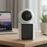 ⁦كاميرا مراقبة داخلية WiFi FHD 1080P مكالمات فيديو وصوت ثنائي – iCSee YH-XM-DP06S⁩ - الصورة ⁦4⁩