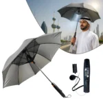 مظلة مروحة ورذاذ ماء ظل 99% وتبريد فوري للأجواء الحارة