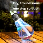 ⁦فواحة ومرطب هواء بشكل لمبة ملونة جهاز تنقية هادئ للرطوبة يناسب غرفة النوم والمكتب⁩ - الصورة ⁦8⁩