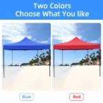 ⁦خيمة شديدة التحمل ومقاوم للماء 3x3 وقابل للطي وتعديل الطول مع حامل فلاذي⁩ - الصورة ⁦4⁩