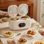 ⁦قدر طبخ الأرز الكهربائي المزدوج 4 لتر 300 واط⁩ - الصورة ⁦2⁩