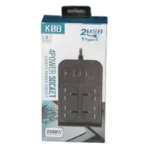 ⁦مشترك كهربائي متعدد الاتجاهات 4 مخارج + شحن USB وType-C⁩ - الصورة ⁦2⁩