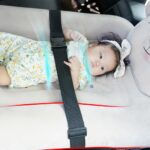 ⁦سرير سيارة هوائي للأطفال على شكل دب نوم مريح وأمان أثناء التنقل⁩ - الصورة ⁦5⁩