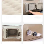 ⁦سرير هوائي قابل للنفخ 200×150 سم مع مضخة ووسادتين مريح للرحلات والاستخدام المنزلي⁩ - الصورة ⁦8⁩