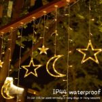 ⁦ستارة زينة رمضان LED إضاءة نجوم وهلال بطول 4.10 متر مع 8 أوضاع مختلفة⁩ - الصورة ⁦4⁩