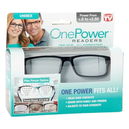 نظارات القراءة ذات التركيز التلقائي One Power Readers للرجال والنساء